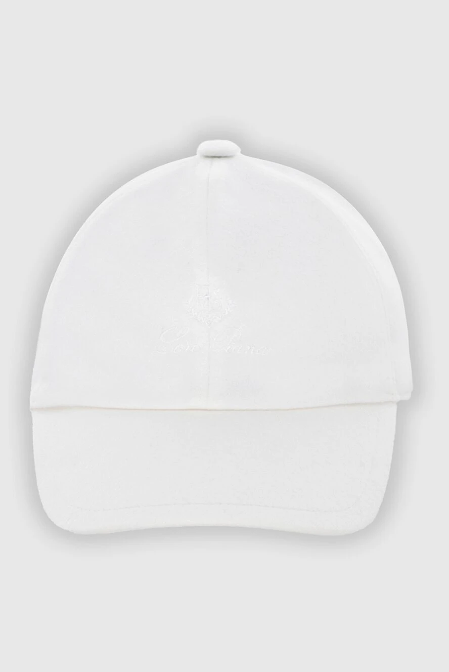 Loro Piana man women's white cashmere cap купить с ценами и фото 172226 - photo 1