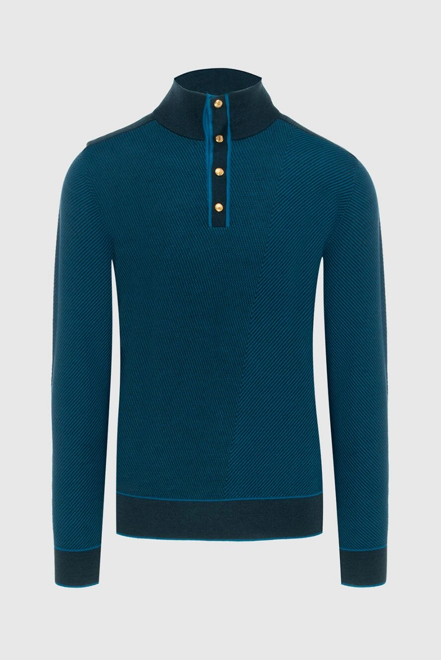 Stefano Ricci тройер из кашемира и шелка с контрастной планкой на пуговицах 172317 - фото 1
