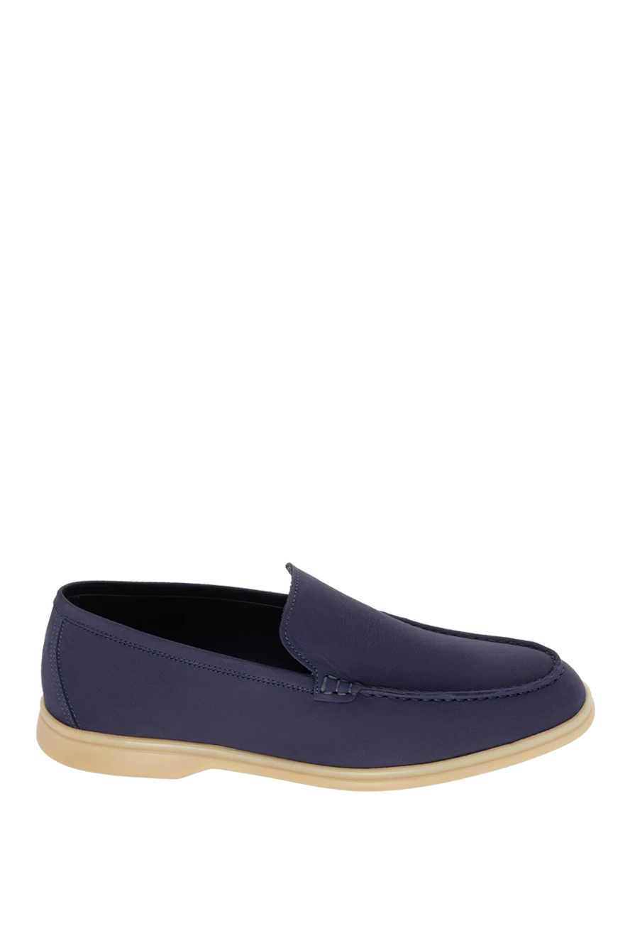 Cesare di Napoli man purple nubuck loafers for men купить с ценами и фото 172414 - photo 1