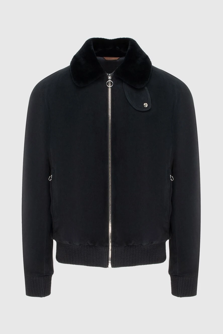 Seraphin куртка из замши и меха черная мужская 172456 - фото 1