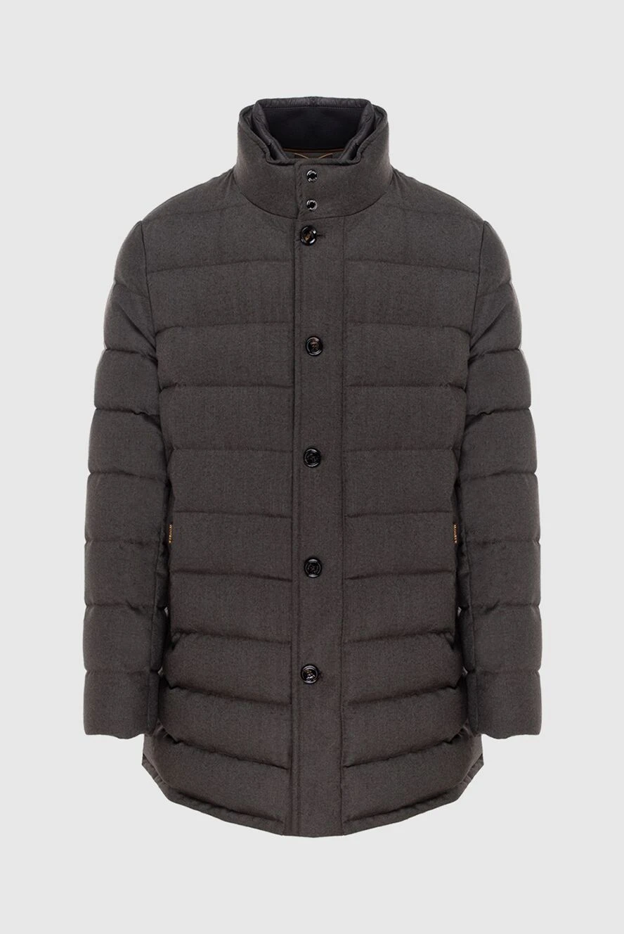 Moorer man men's wool and cashmere down jacket gray купить с ценами и фото 172531 - photo 1