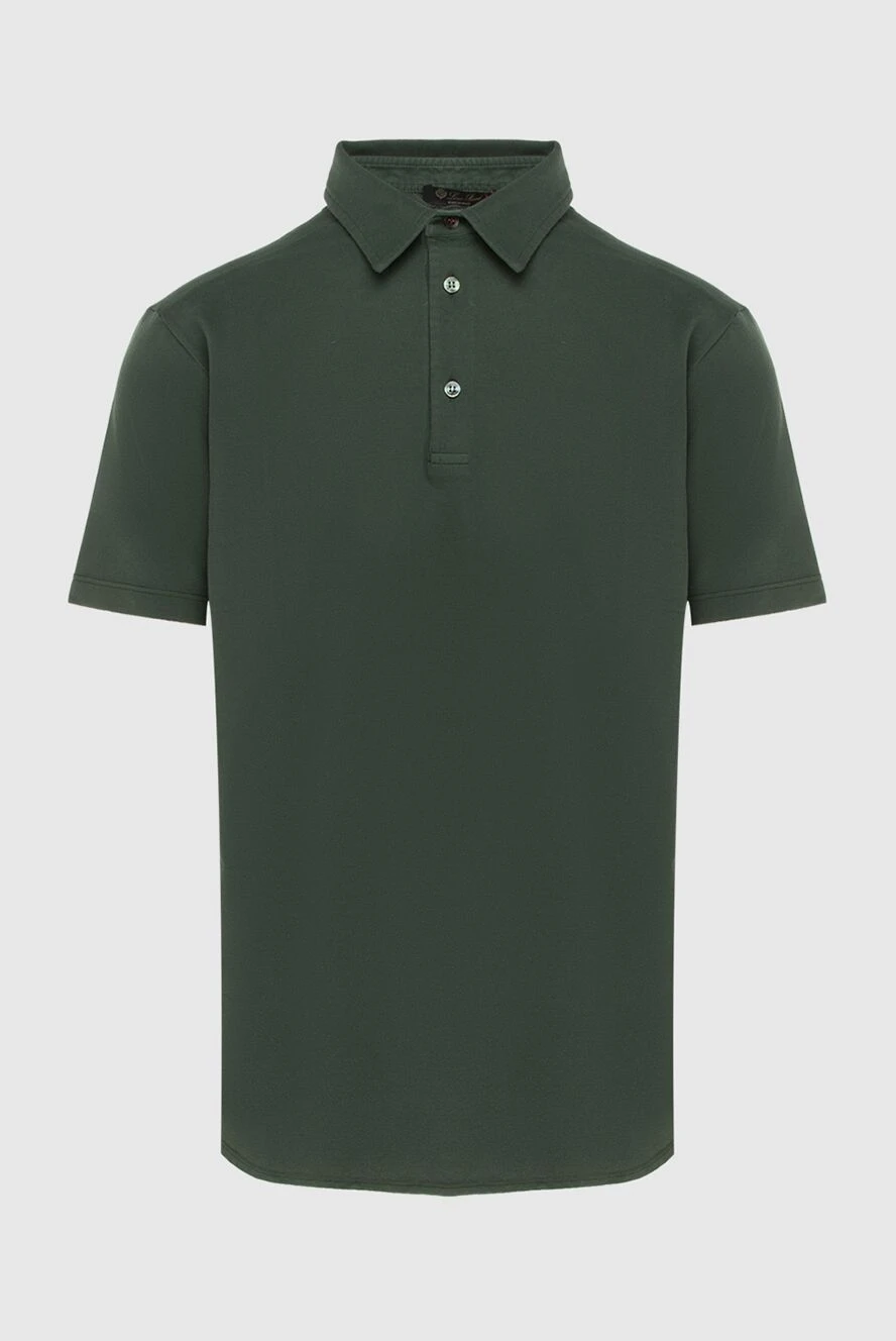 Loro Piana man cotton polo green for men купить с ценами и фото 172565 - photo 1