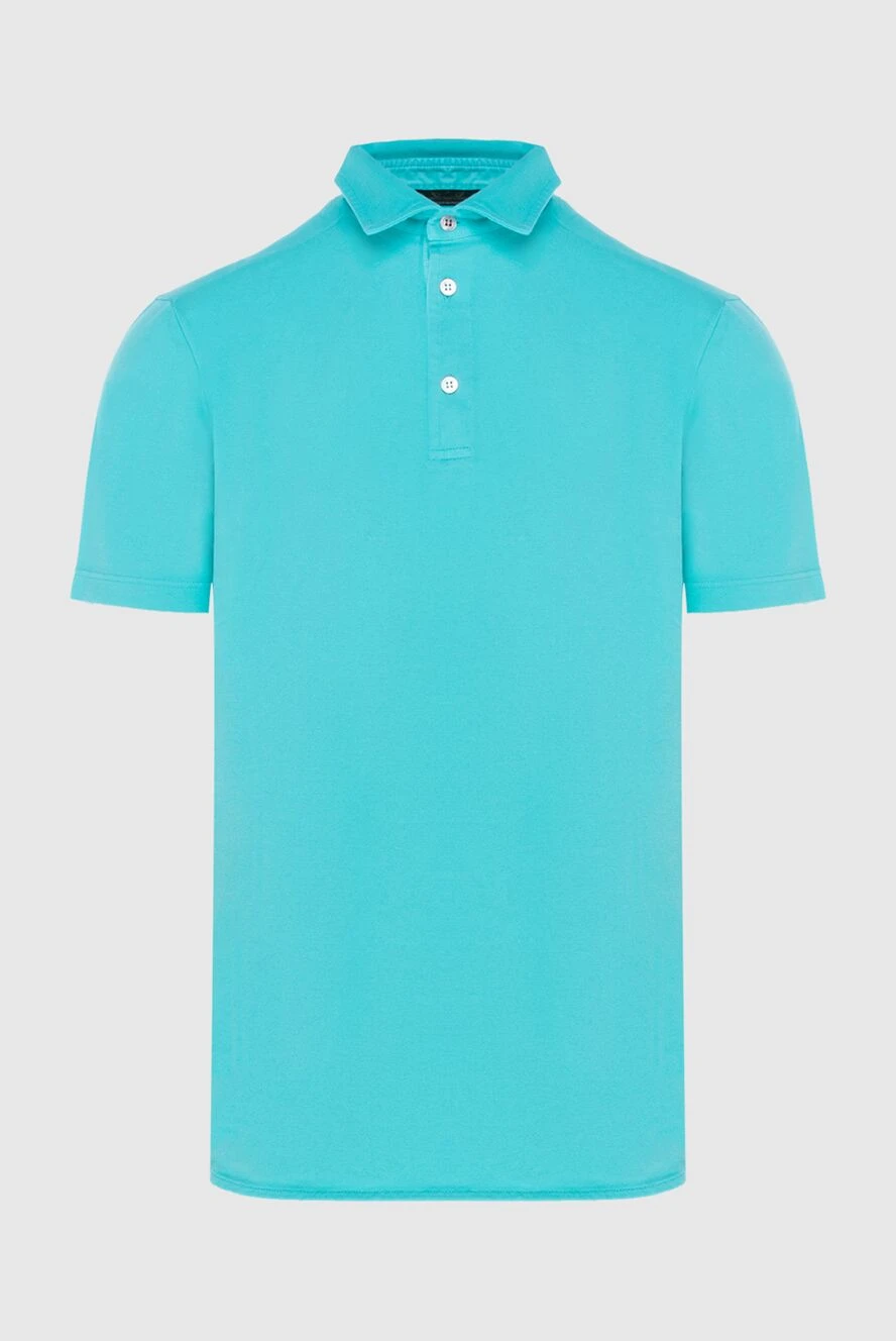 Loro Piana man blue cotton polo for men купить с ценами и фото 172566 - photo 1