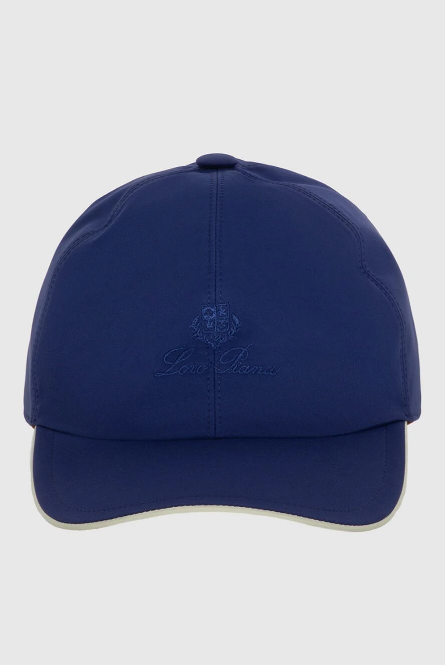 Loro Piana man blue polyester cap for men купить с ценами и фото 172576 - photo 1