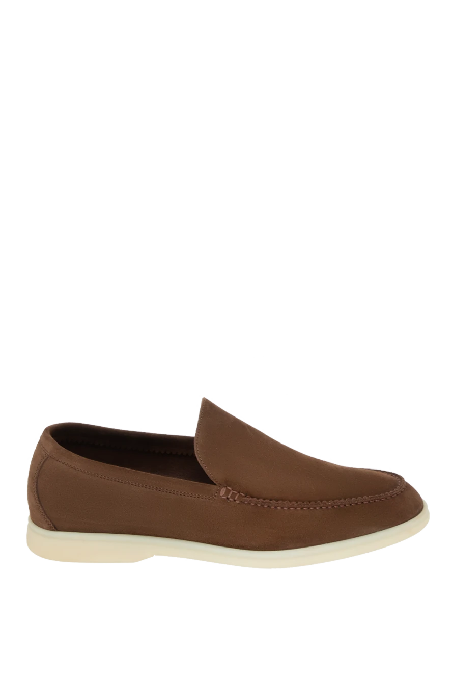 Loro Piana man brown suede loafers for men купить с ценами и фото 172579 - photo 1