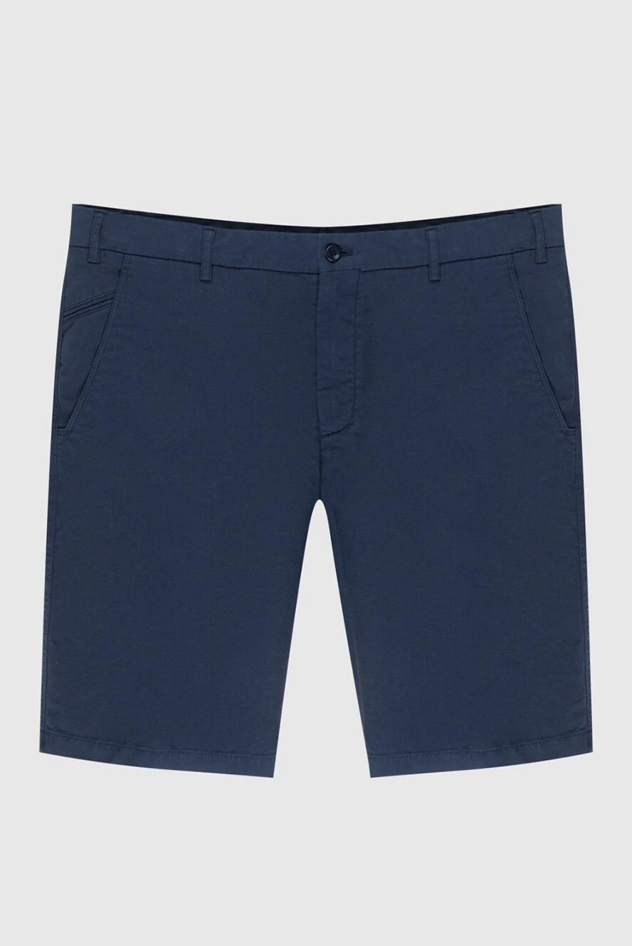 Loro Piana man cotton and elastane shorts blue for men купить с ценами и фото 172584 - photo 1