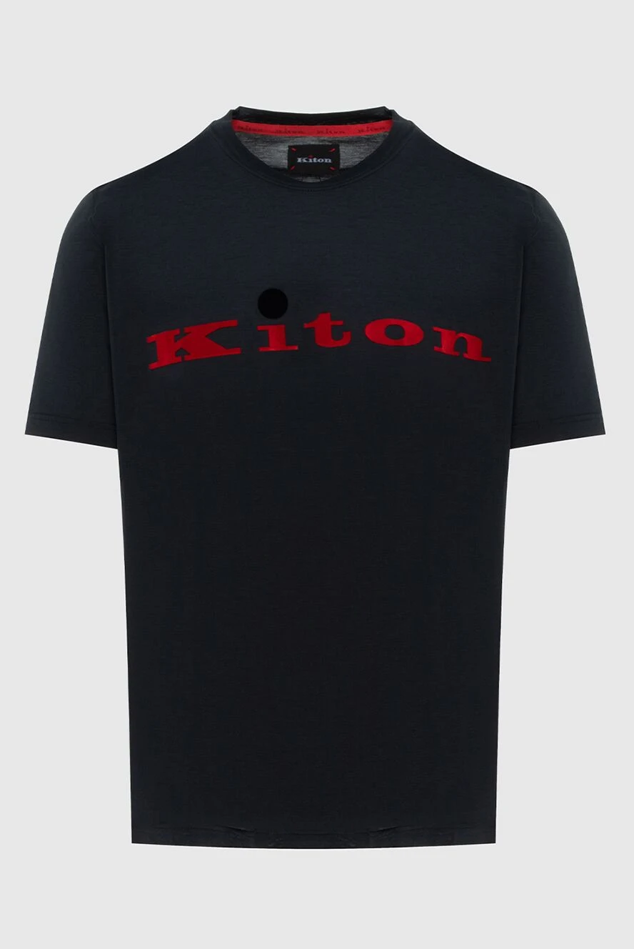 Kiton black knitted t-shirt with brand logo
172691 - photo 1