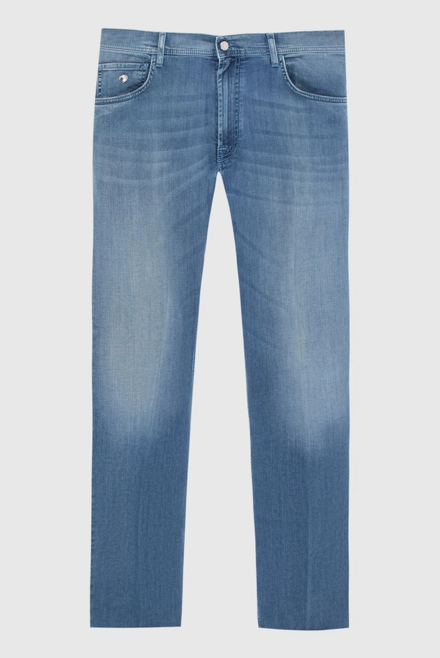 Stefano Ricci мужские джинсы синие из плотной хлопковой ткани
172713 - фото 1