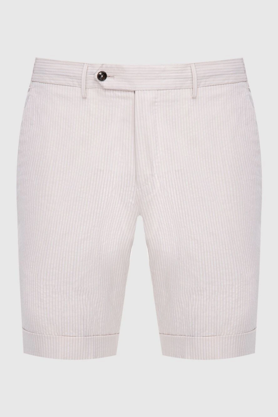 PT01 (Pantaloni Torino) man white cotton shorts for men купить с ценами и фото 172767 - photo 1