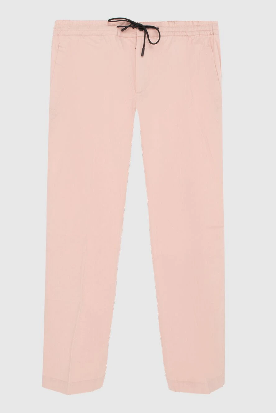 PT01 (Pantaloni Torino) man cotton trousers with elastane pink for men купить с ценами и фото 172770 - photo 1