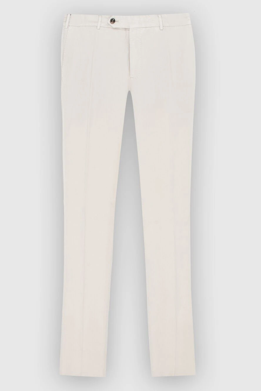 PT01 (Pantaloni Torino) man white trousers for men купить с ценами и фото 172774 - photo 1