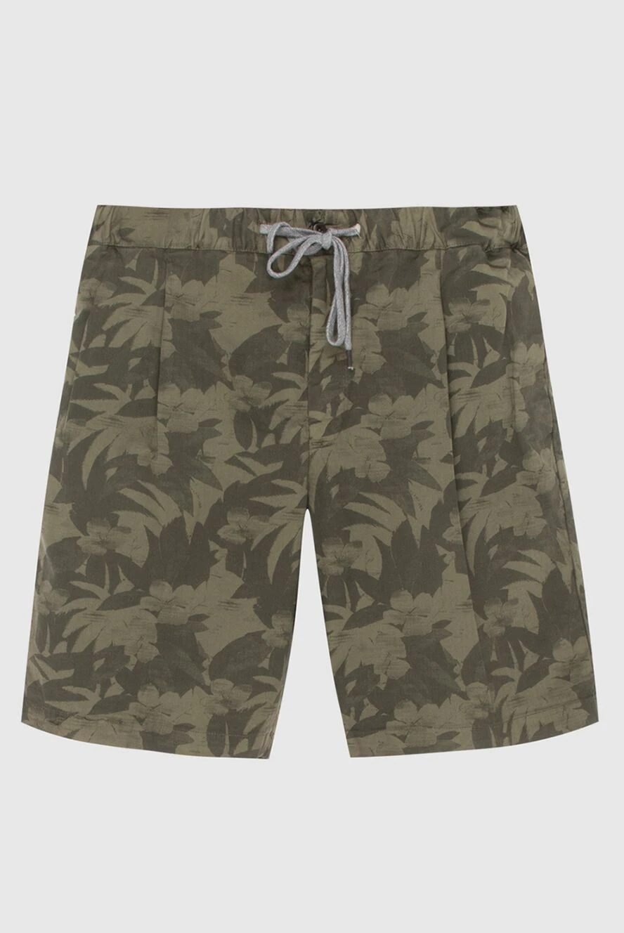 PT01 (Pantaloni Torino) man men's cotton shorts green купить с ценами и фото 172786 - photo 1