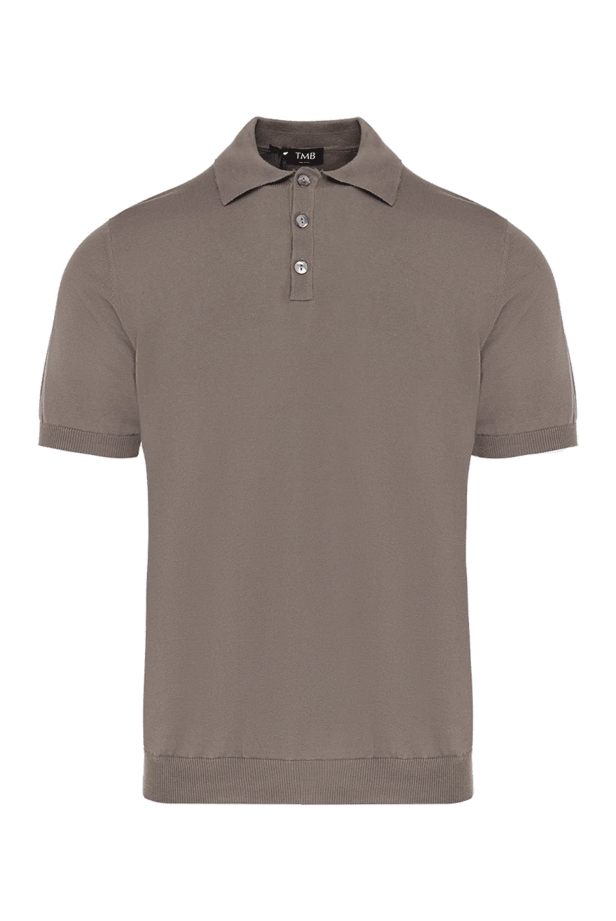 Tombolini man brown cotton polo купить с ценами и фото 172857 - photo 1