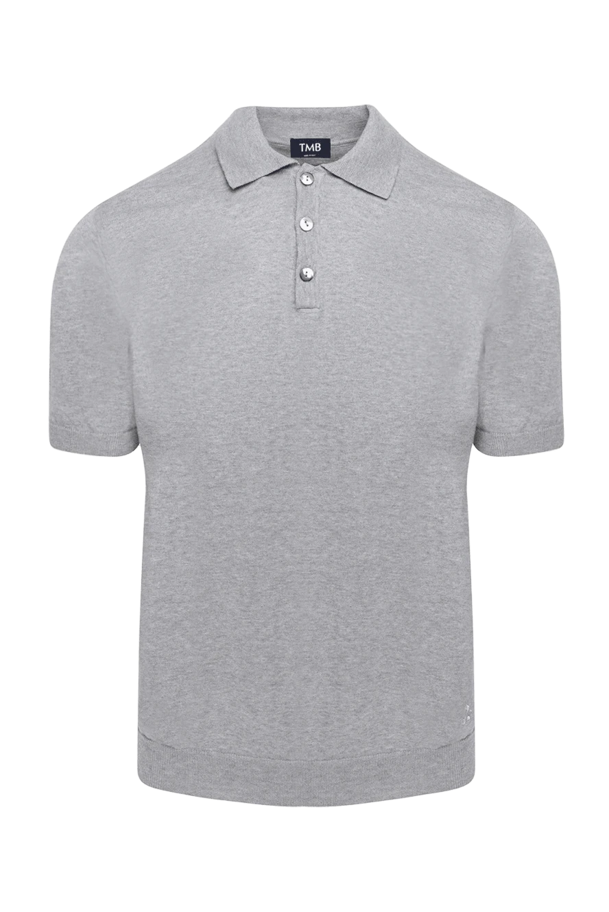 Tombolini man gray cotton polo купить с ценами и фото 172859 - photo 1