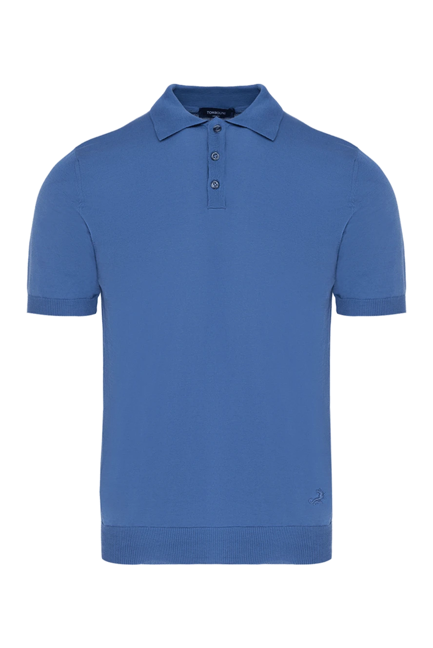 Tombolini man cotton polo blue купить с ценами и фото 172860 - photo 1