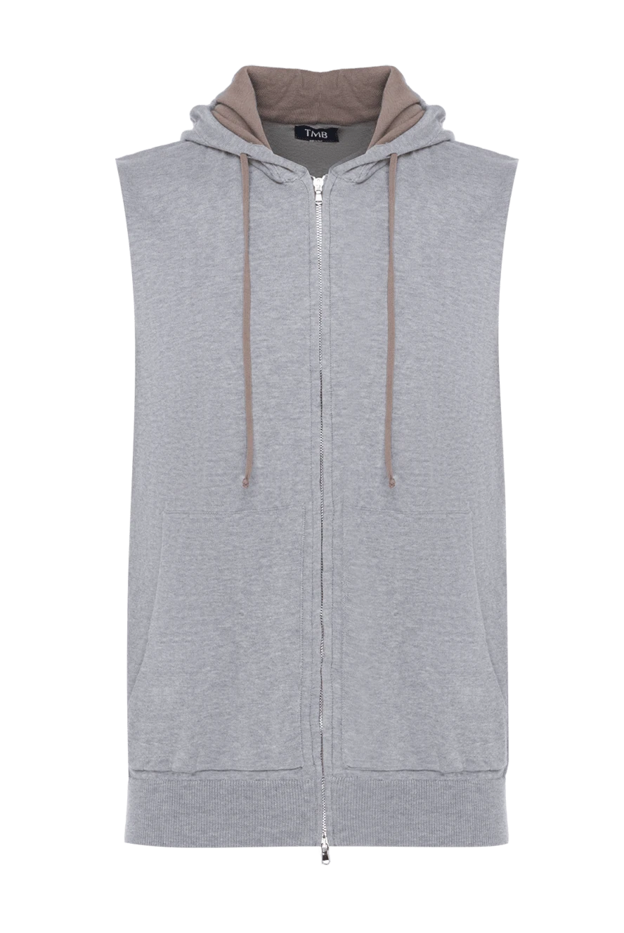 Tombolini man cotton vest gray for men купить с ценами и фото 172868 - photo 1