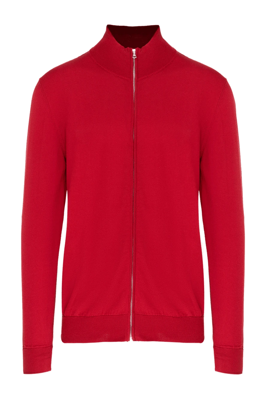 Tombolini man cotton cardigan, red купить с ценами и фото 172869 - photo 1