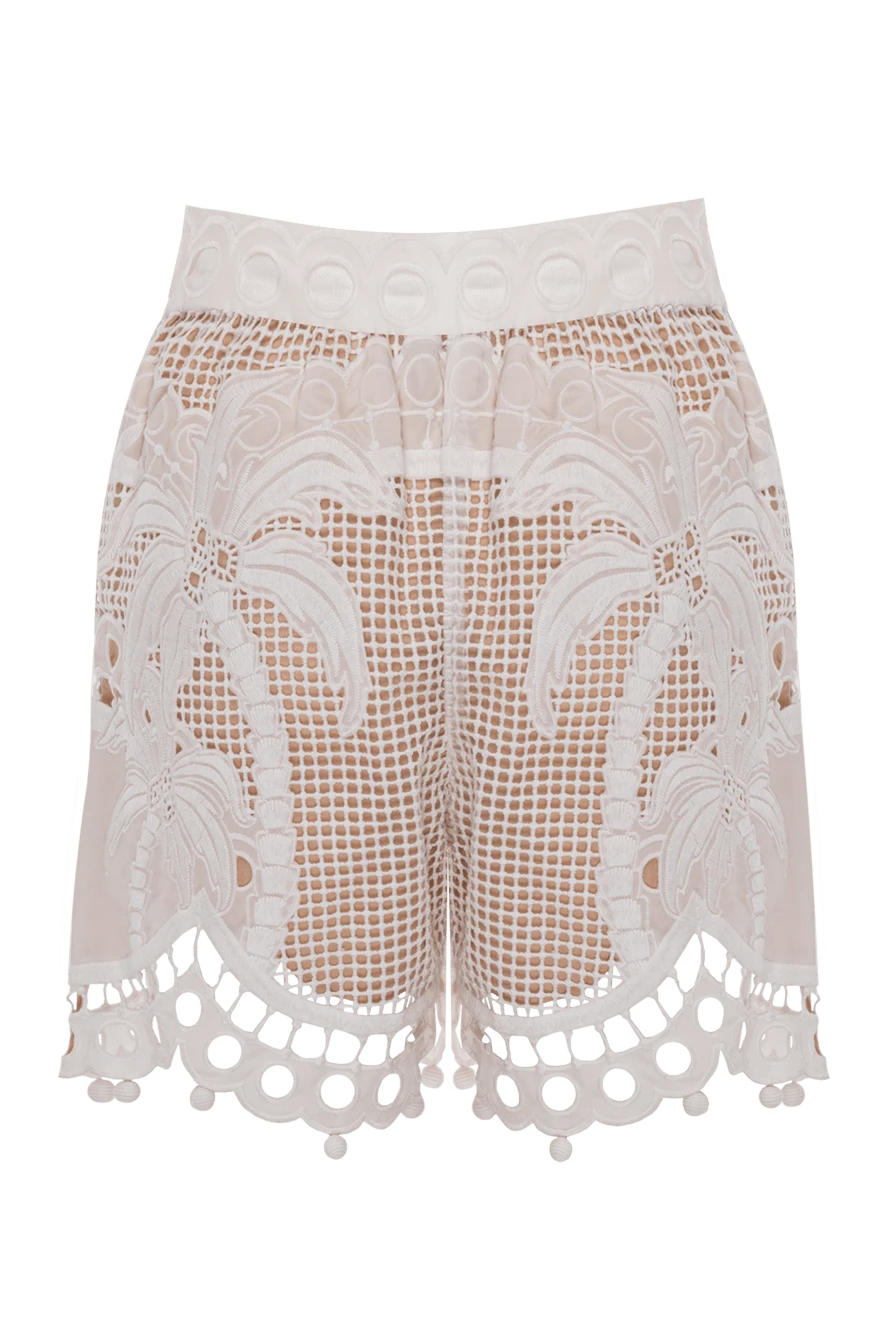 Zimmermann woman white silk shorts for women купить с ценами и фото 172879 - photo 1