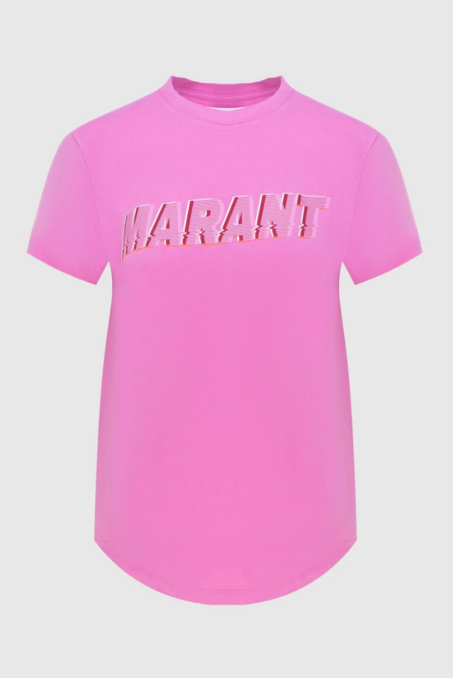 Isabel Marant woman pink cotton t-shirt for women купить с ценами и фото 172889 - photo 1