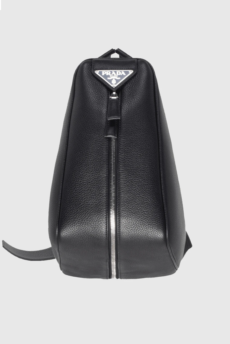 Prada man black leather backpack for men купить с ценами и фото 172909 - photo 1