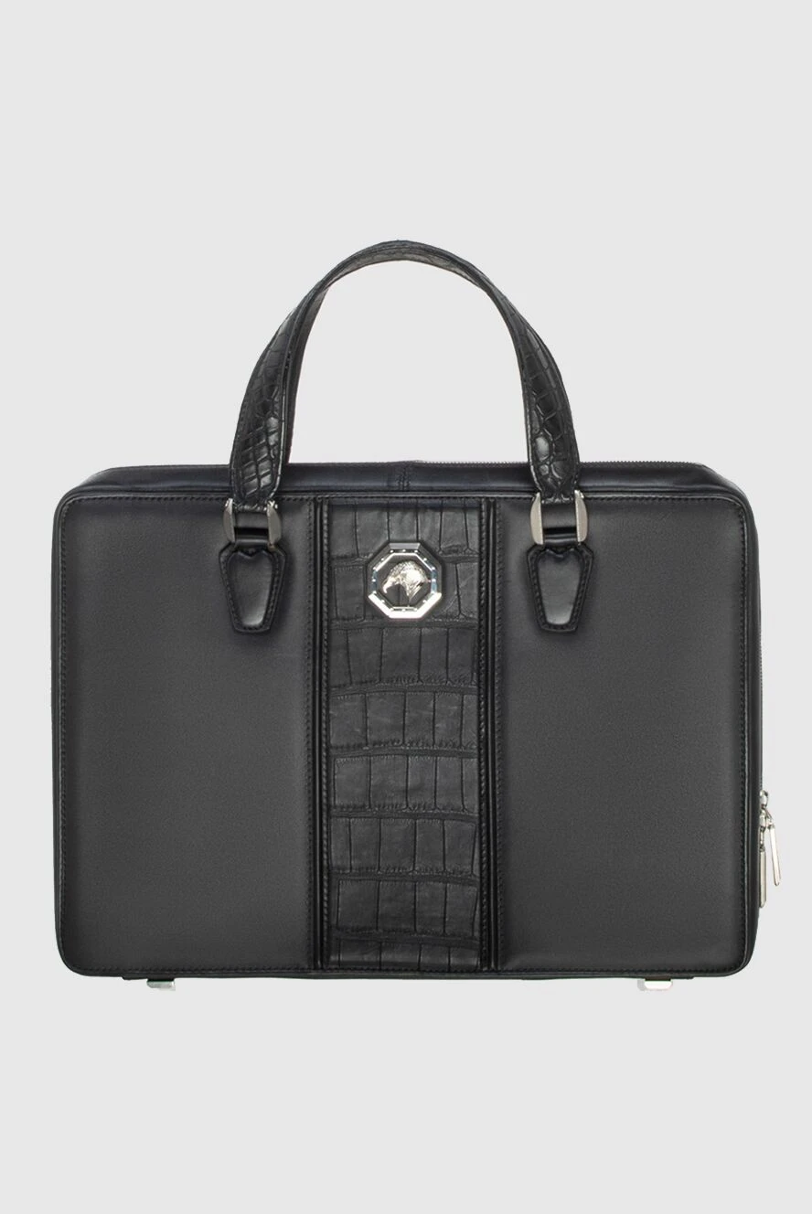 Stefano Ricci ерлерге арналған қара былғары портфель 172982 - фото 1