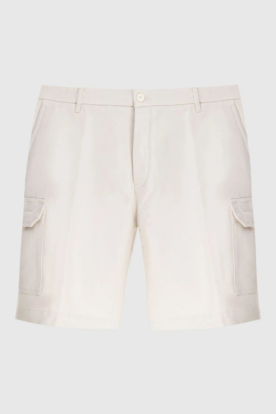 Loro Piana man beige cotton shorts for men купить с ценами и фото 173018 - photo 1