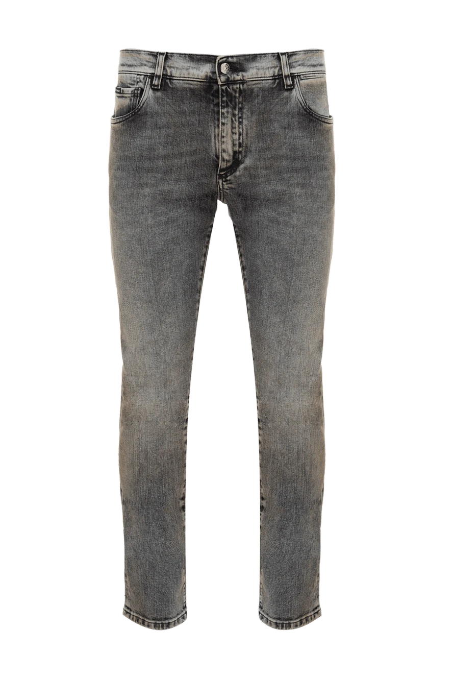 Dolce & Gabbana man gray cotton and elastane jeans for men купить с ценами и фото 173026 - photo 1