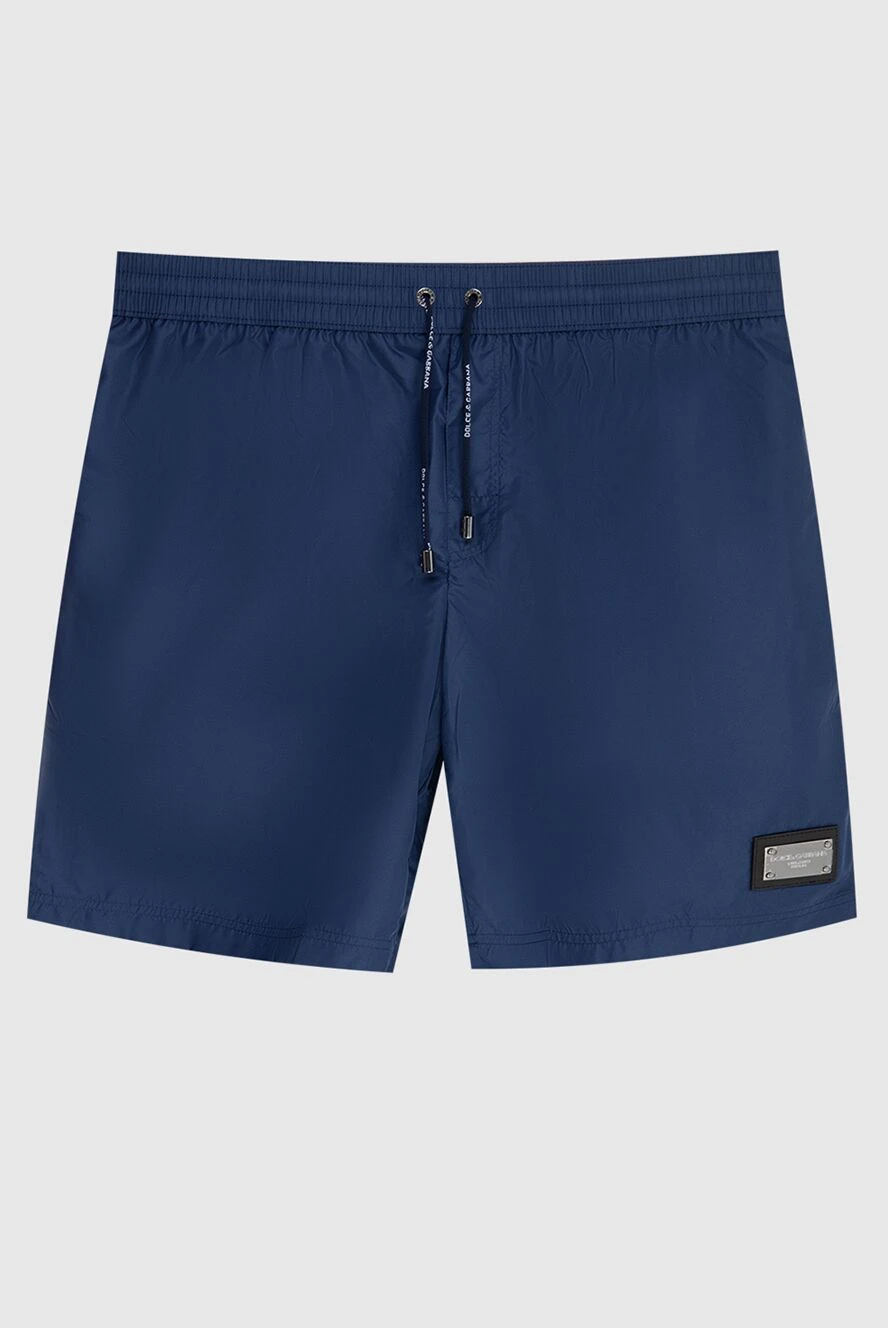 Dolce & Gabbana man blue polyester beach shorts for men купить с ценами и фото 173029 - photo 1