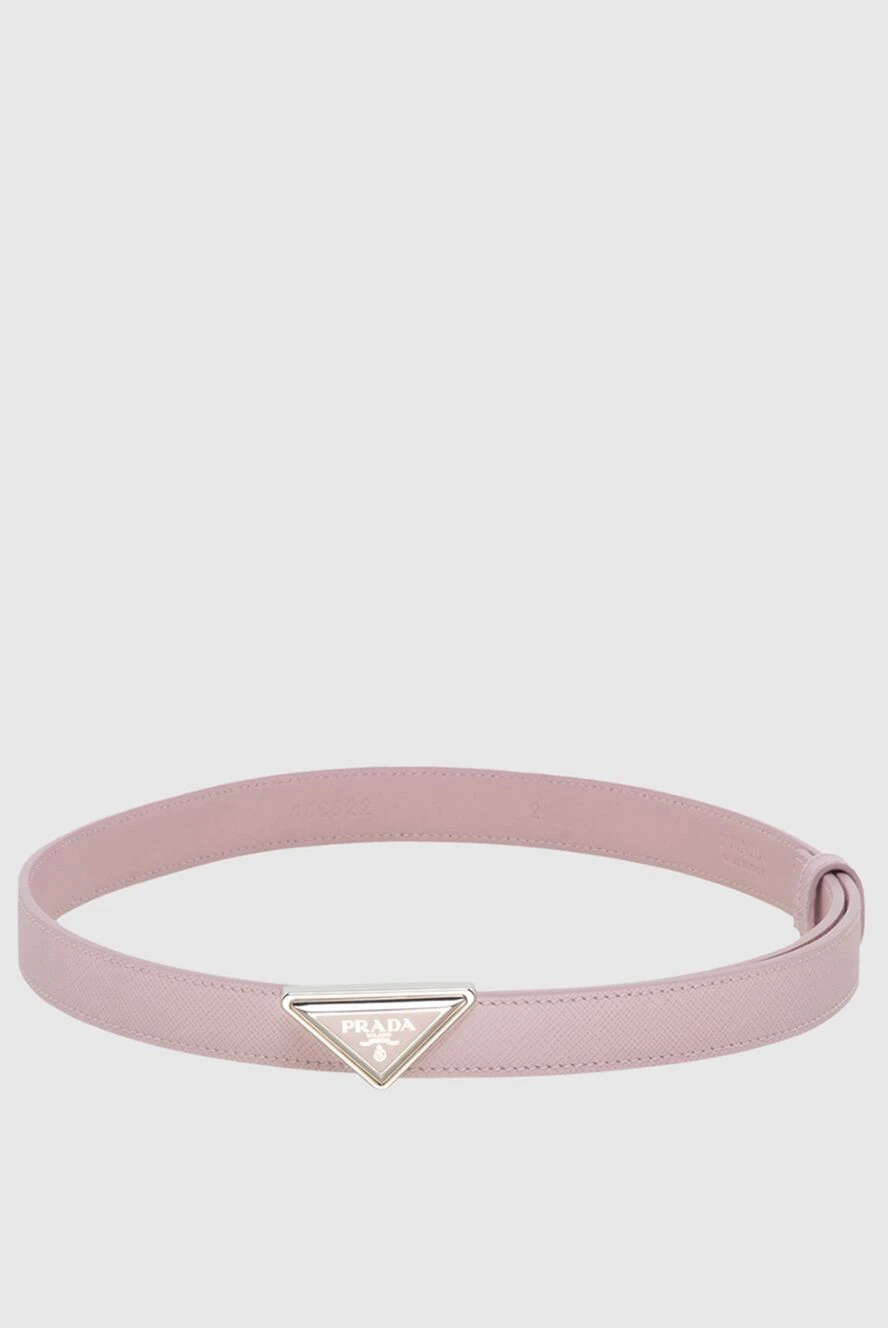 Prada woman pink leather belt for women купить с ценами и фото 173115 - photo 1