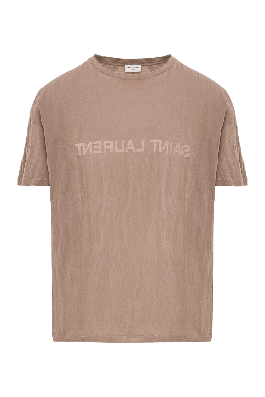 Saint Laurent футболка из фактурного материала с надписью в инверсии
173148 - фото 1