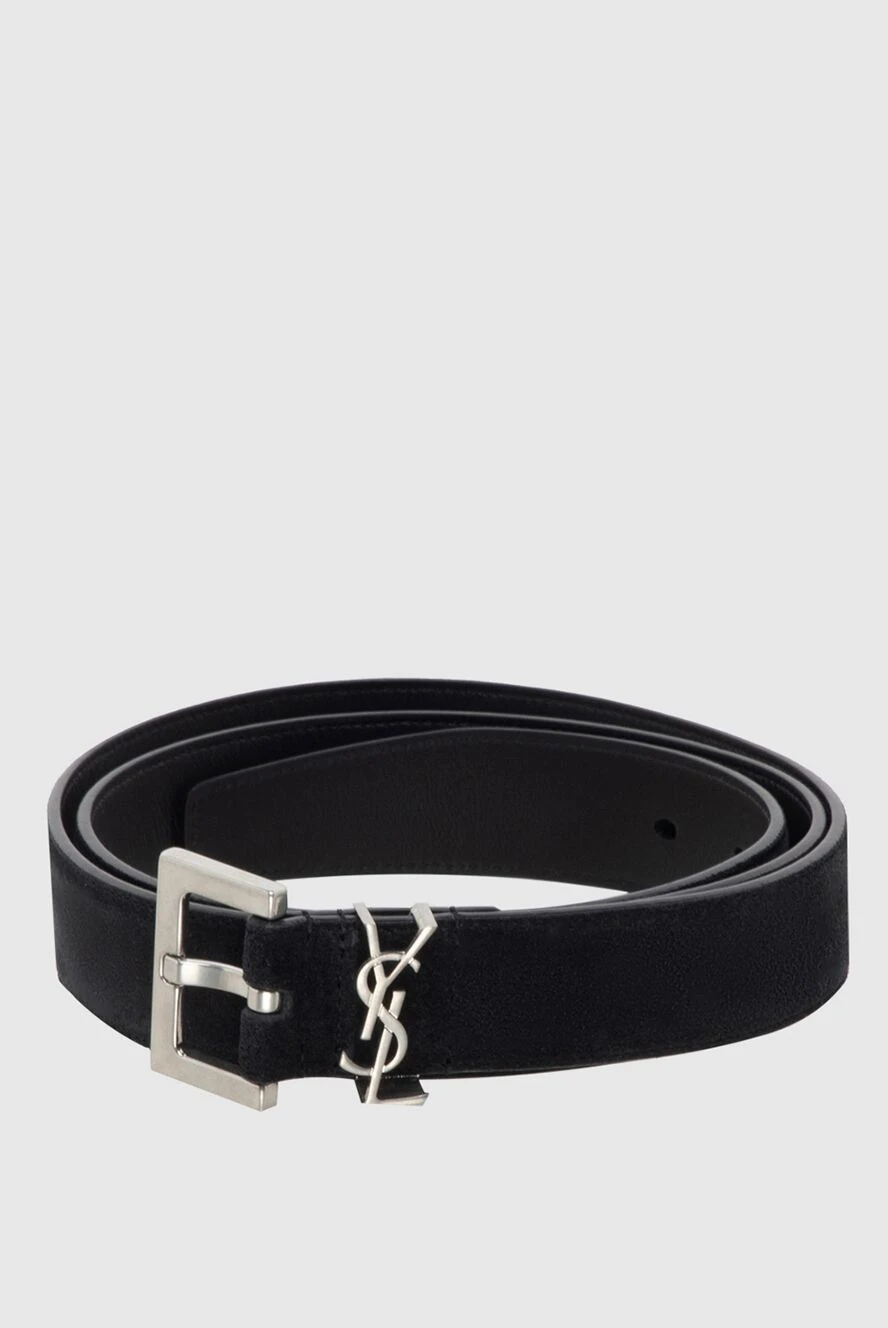 Saint Laurent woman black suede belt for women купить с ценами и фото 173149 - photo 1