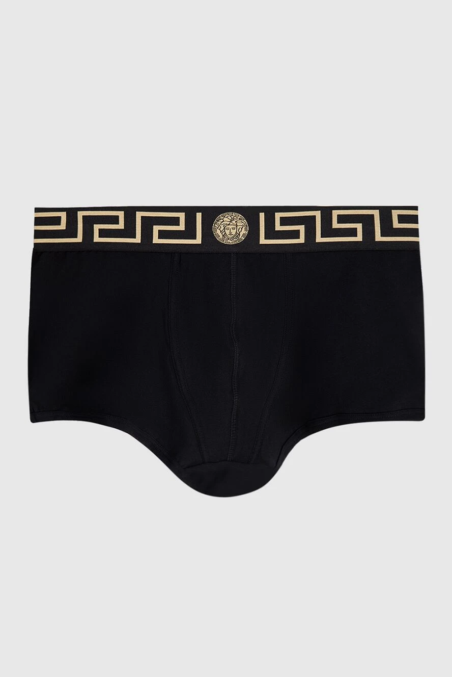 Versace man black men's briefs made of cotton and elastane купить с ценами и фото 173173 - photo 1