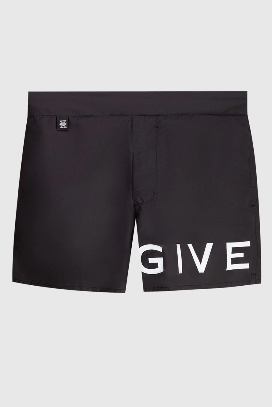 Givenchy man men's black polyester beach shorts купить с ценами и фото 173175 - photo 1