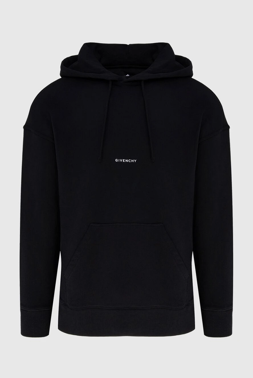 Givenchy man men's cotton hoodie black купить с ценами и фото 173176 - photo 1