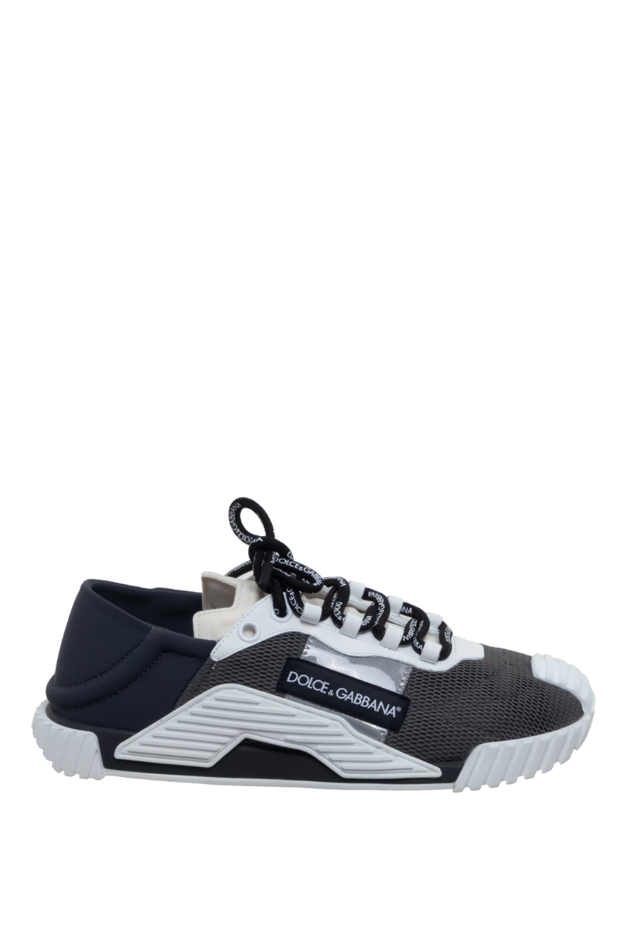 Dolce & Gabbana man gray men's sneakers made of genuine leather and polyamide купить с ценами и фото 173420 - photo 1