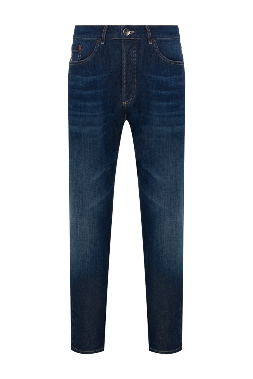 Brunello Cucinelli dark blue men's jeans with a soft wash
173431 - photo 1