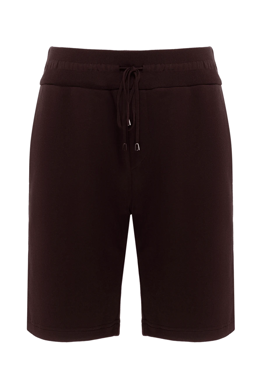 Cesare di Napoli man cotton shorts for men, brown купить с ценами и фото 173433 - photo 1