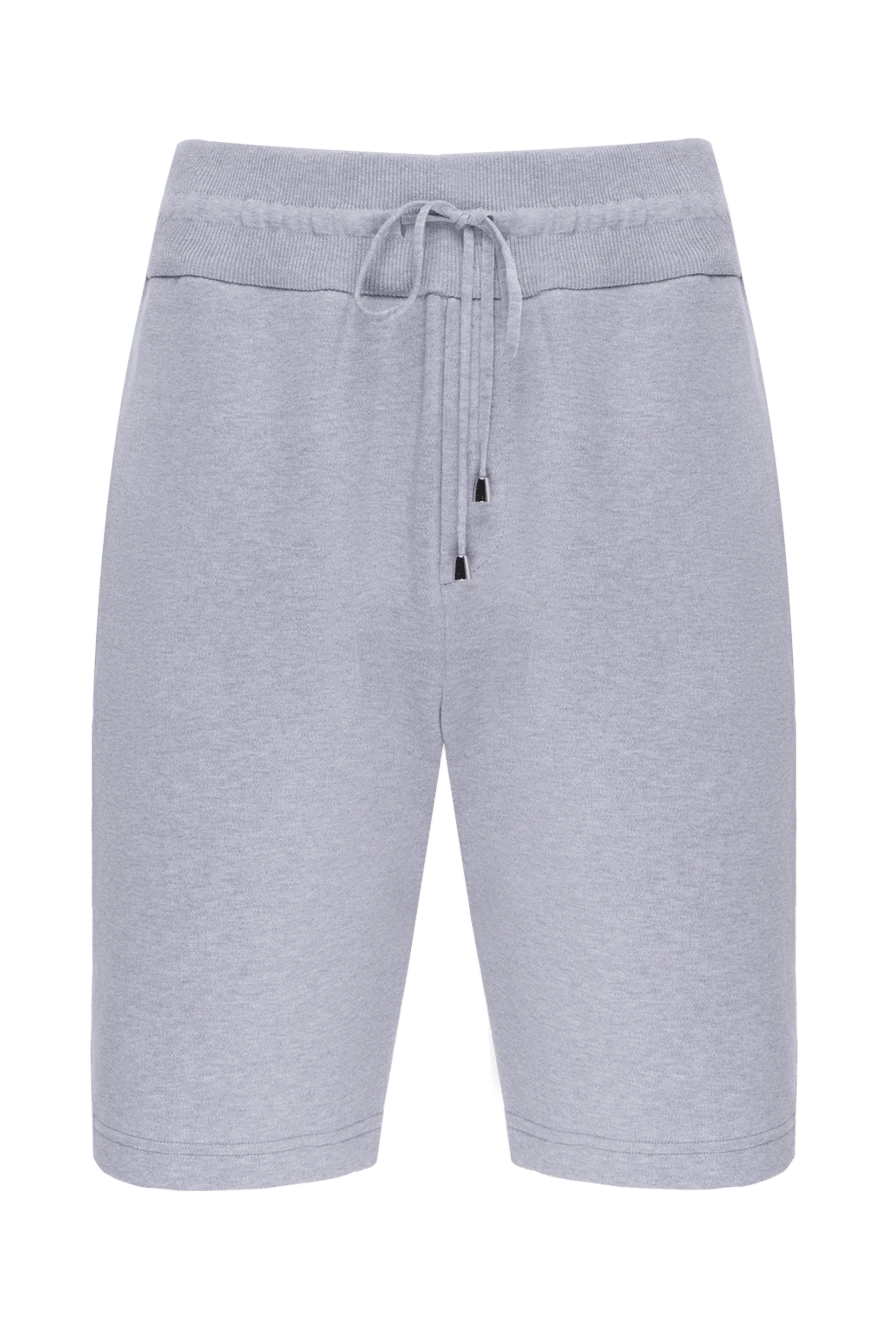 Cesare di Napoli man cotton shorts for men, gray купить с ценами и фото 173437 - photo 1