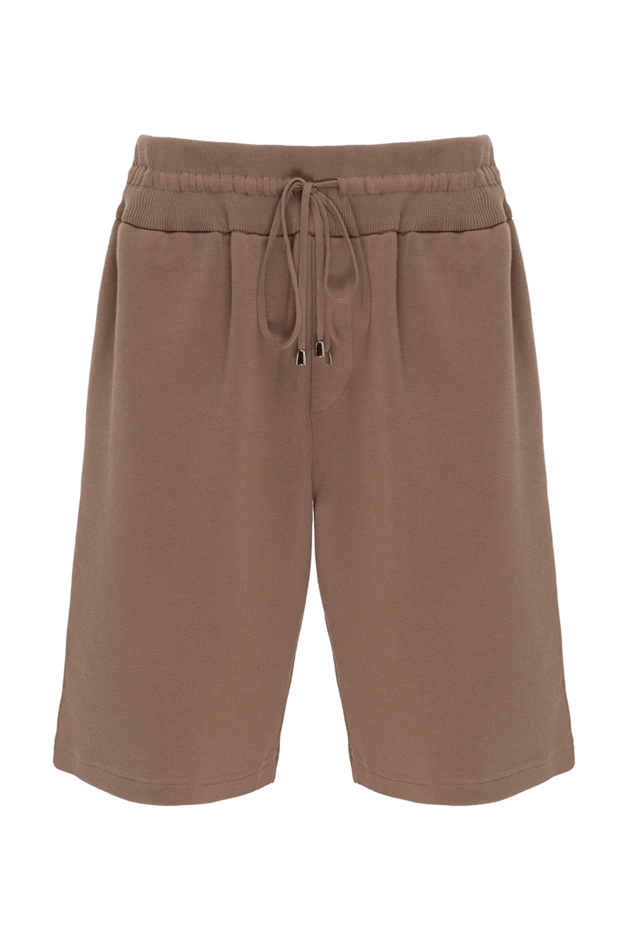 Cesare di Napoli man cotton shorts for men, brown купить с ценами и фото 173439 - photo 1