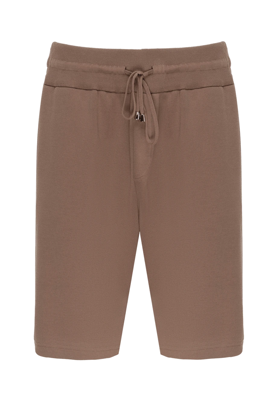 Cesare di Napoli man cotton shorts for men, brown купить с ценами и фото 173449 - photo 1