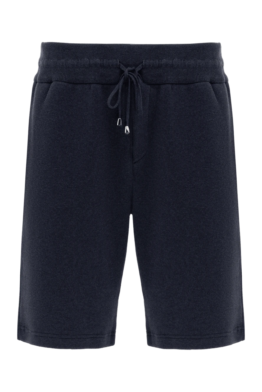 Cesare di Napoli man cotton shorts for men, blue купить с ценами и фото 173453 - photo 1