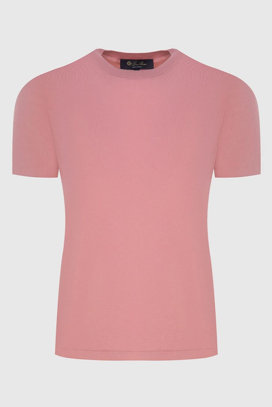 Loro Piana woman pink cotton t-shirt for women купить с ценами и фото 173472 - photo 1