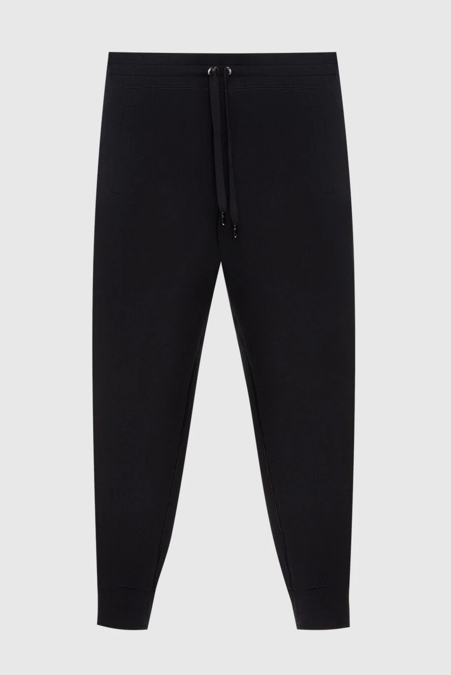 Dolce & Gabbana man men's cotton sports trousers, black купить с ценами и фото 173572 - photo 1