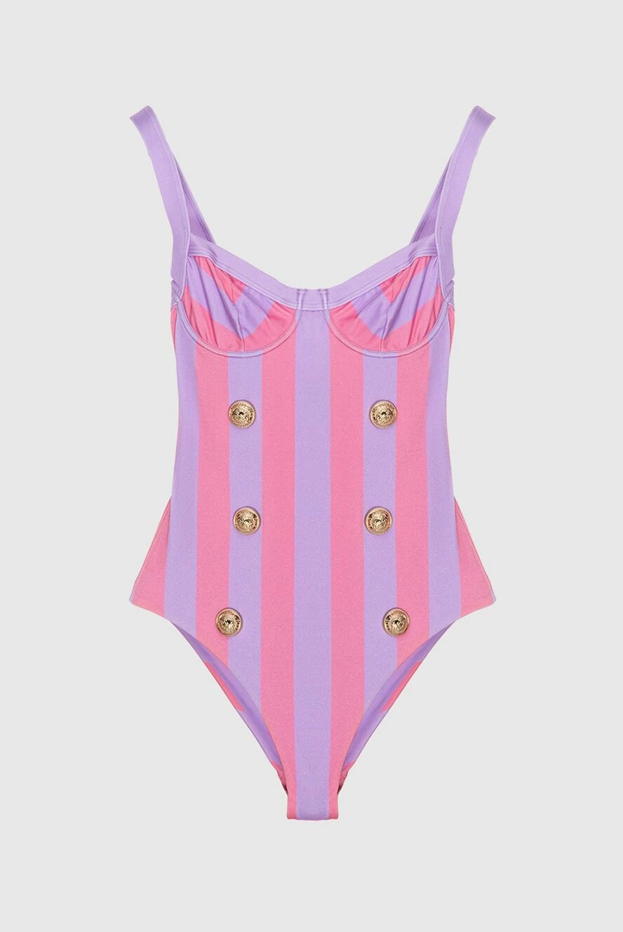 Balmain woman swimsuit made of polyamide and elastane pink for women купить с ценами и фото 173750 - photo 1