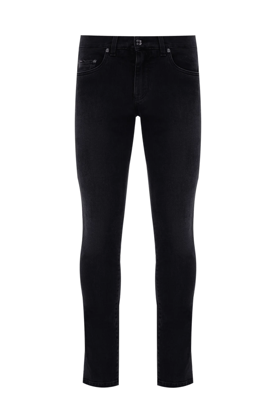 Dolce & Gabbana man black cotton and elastane jeans for men купить с ценами и фото 173827 - photo 1