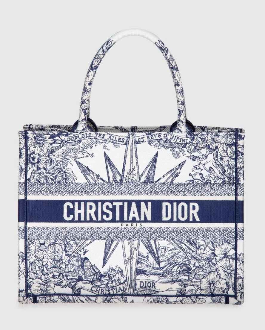 Dior woman blue cotton bag for women купить с ценами и фото 173829 - photo 1