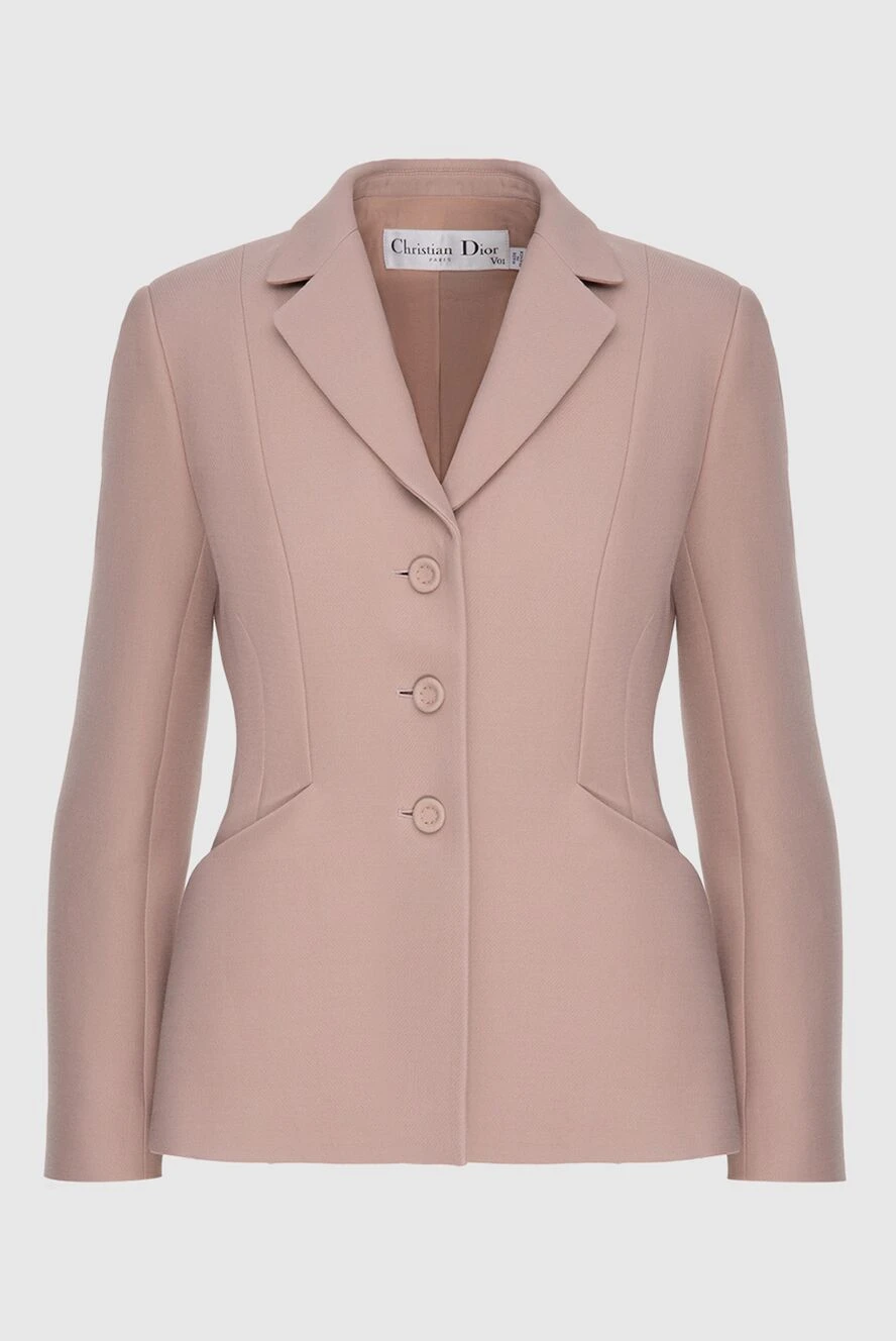 Dior woman pink wool and silk jacket for women купить с ценами и фото 173835 - photo 1