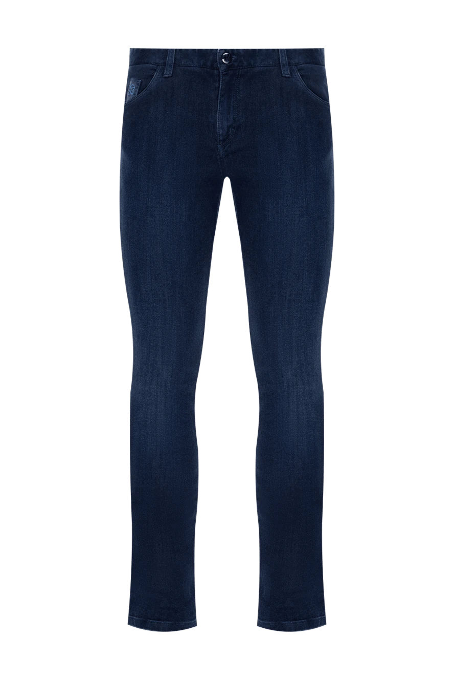 Zilli man blue cotton and elastane jeans for men купить с ценами и фото 173842 - photo 1