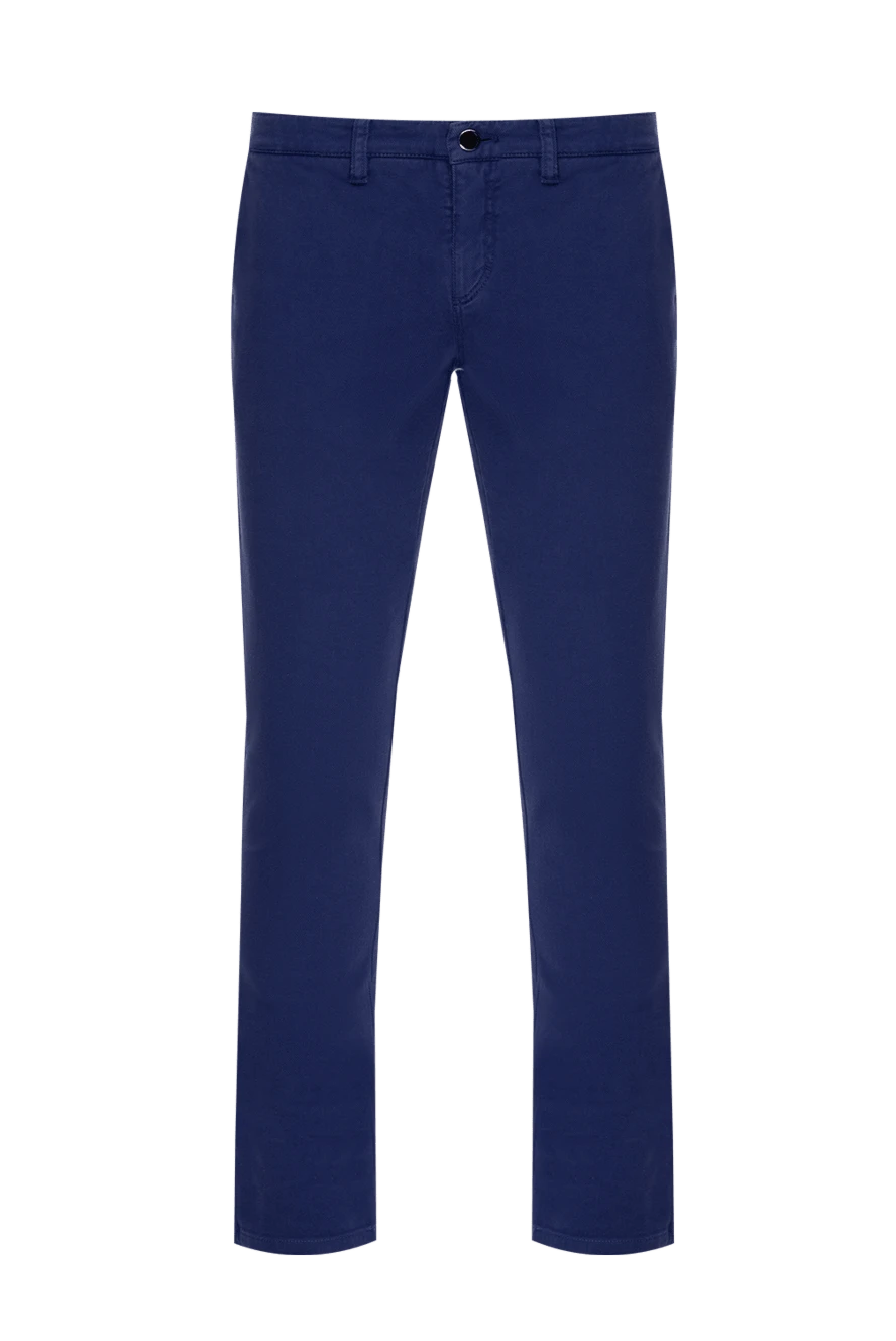 Zilli man blue cotton and elastane jeans for men купить с ценами и фото 173845 - photo 1