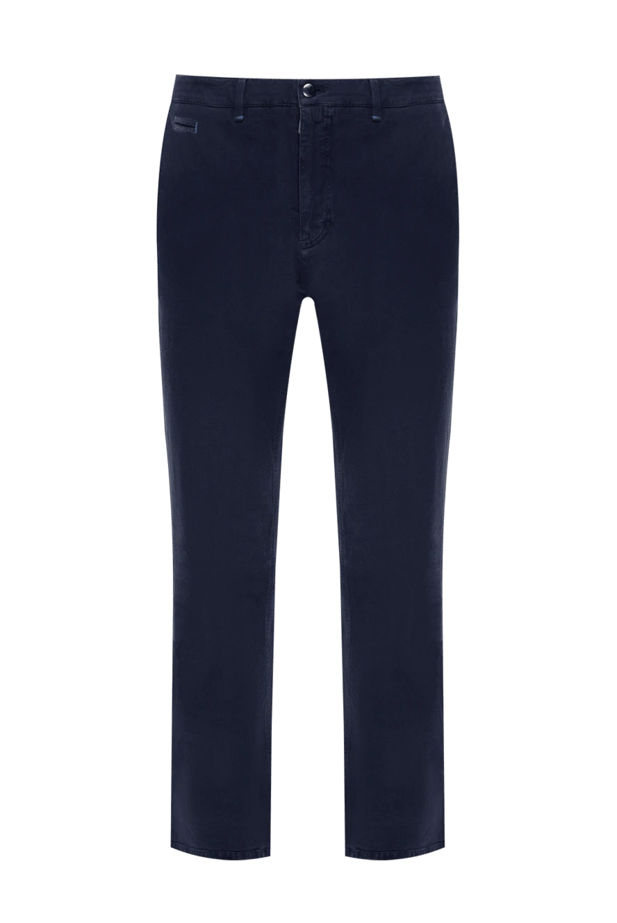 Zilli man blue cotton and elastane jeans for men купить с ценами и фото 173848 - photo 1